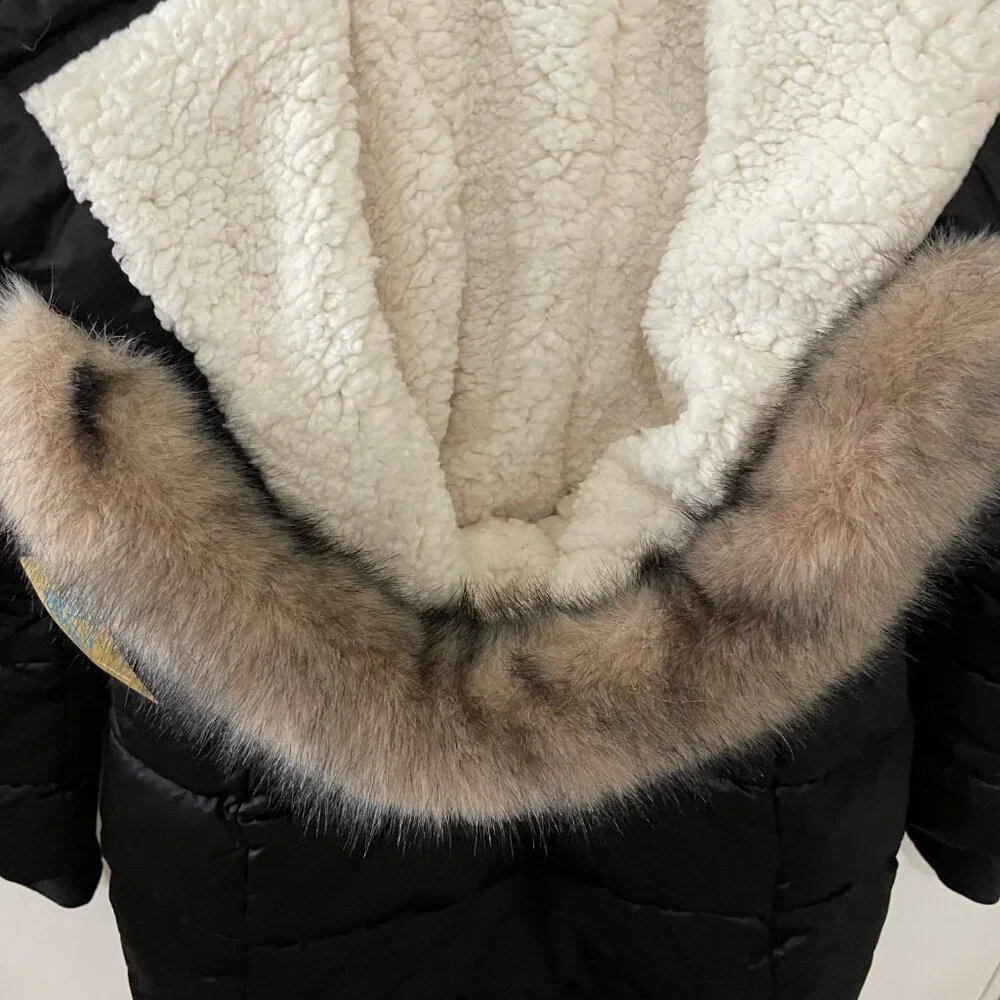 ThereAbouts Outerwear - Black Puffer Coat - Girls XL - NWT - Picture 5 of 12